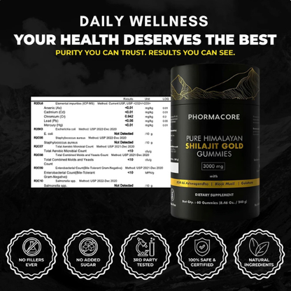 Phormacore™ - Pure Himalayan Shilajit Gold Gummies